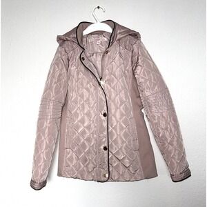 Girls Dusty Rose Quilted Jacket M/10